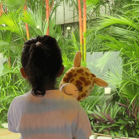 Raffi the Giraffe - Flat Plush Giraffe Toy for Tall Tales & Soft Moments | SnuggyBuggy