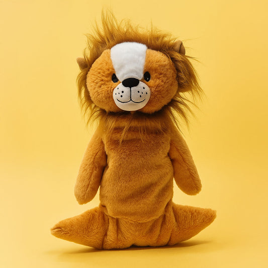 SnuggyBuggy's Big Braveheart the Lion, a large and soft plush toy with a fluffy mane, perfect for big cuddles and imaginative play.