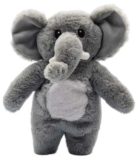 Jr. Nelly the Elephant - Flat Plush Elephant Toy for Soothing Snuggles | SnuggyBuggy